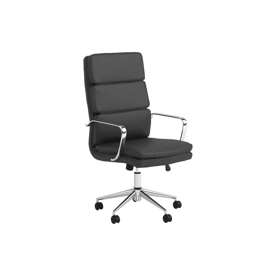 Coaster High Back Upholstered Office Chair - Black