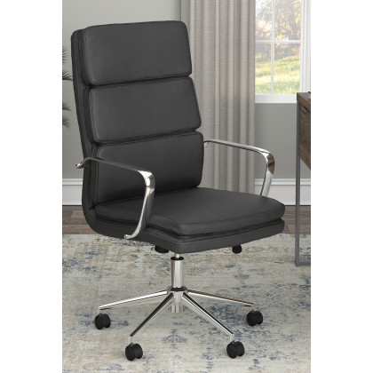 Coaster High Back Upholstered Office Chair - Black