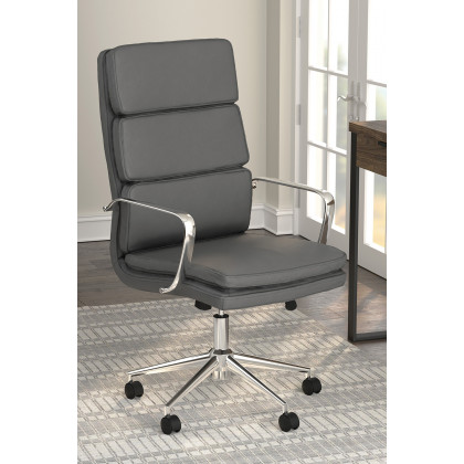 Coaster High Back Upholstered Office Chair - Gray