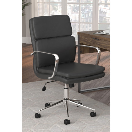 Coaster Standard Back Upholstered Office Chair - Black