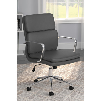 Coaster Standard Back Upholstered Office Chair - Gray