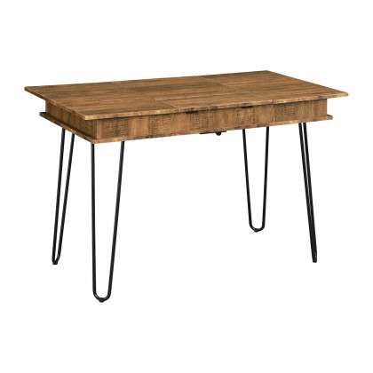 Coaster - Sheeran Writing Desk With 4 Hidden Storages in Rustic Amber