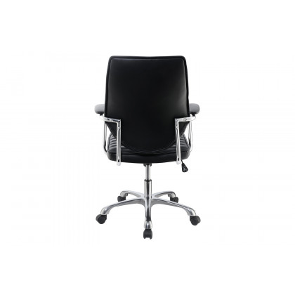 Coaster - High Back Office Chair in Black/Chrome