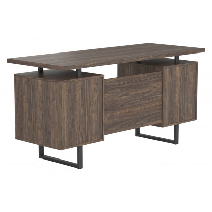 Coaster Lawtey Floating Top Office Desk - Aged Walnut