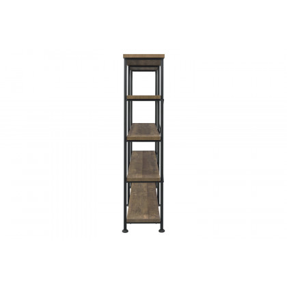 Coaster Analiese 4-Shelf Open Bookcase - Rustic Oak