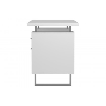 Coaster Lawtey Floating Top Office Desk - White Gloss