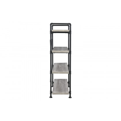 Coaster - Delray 4-Tier Open Shelving Bookcase in Gray Driftwood/Black