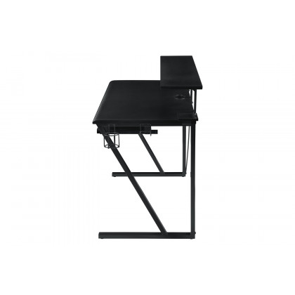 Coaster - Tech Spec Gaming Desk With Cup Holder in Gunmetal