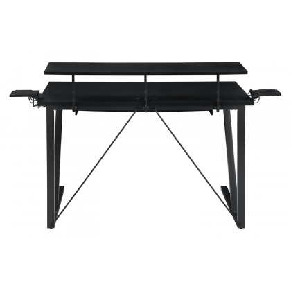 Coaster - Tech Spec Gaming Desk With Cup Holder in Gunmetal