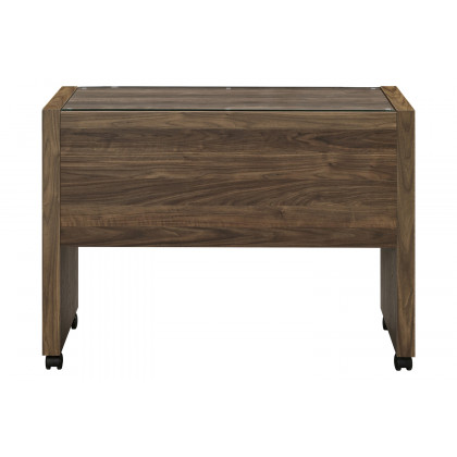 Coaster - Luetta Rectangular Mobile Return With Casters in Aged Walnut