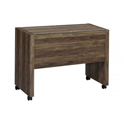 Coaster - Luetta Rectangular Mobile Return With Casters in Aged Walnut