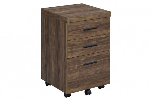 Coaster™ Luetta 3-Drawer Mobile Storage Cabinet With Casters - Aged Walnut