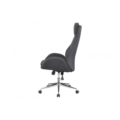Coaster - Upholstered Office Chair With Padded Seat in Gray/Chrome