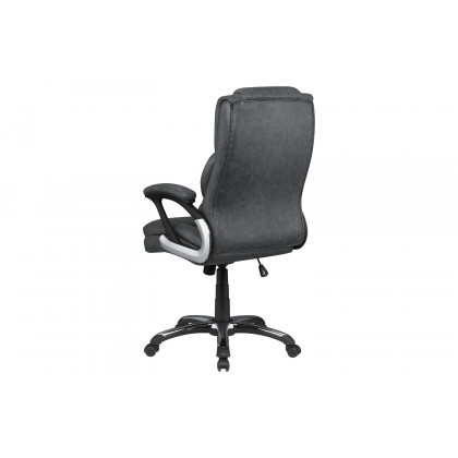 Coaster Adjustable Height Office Chair with Padded Arm - Gray/Black