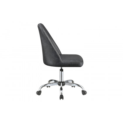Coaster Upholstered Tufted Back Office Chair - Gray/Chrome