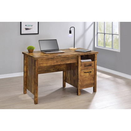 Coaster - Delwin Lift Top Office Desk With File Cabinet in Antique Nutmeg