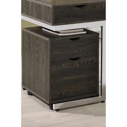 Coaster - Noorvik 2-Drawer Mobile File Cabinet in Dark Oak