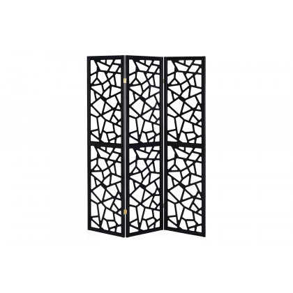 Coaster - 3-Panel Open Mosaic Pattern Room in Divider Black