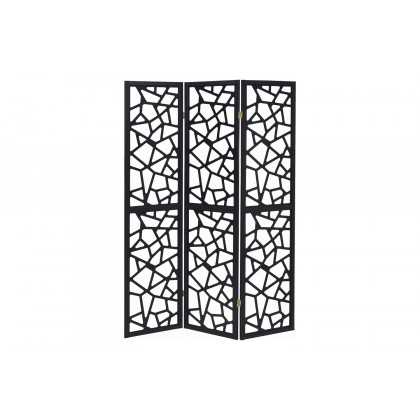Coaster - 3-Panel Open Mosaic Pattern Room in Divider Black