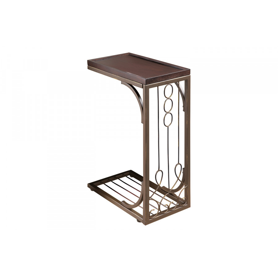 Coaster - Accent Table in Brown/Burnished Copper