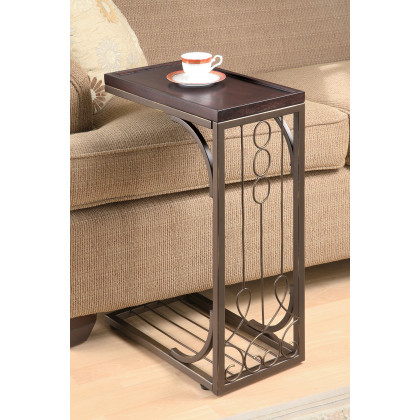 Coaster - Accent Table in Brown/Burnished Copper