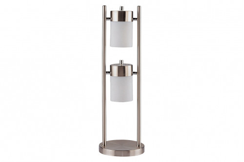 Coaster™ Adjustable Swivel Table Lamp - Brushed Silver