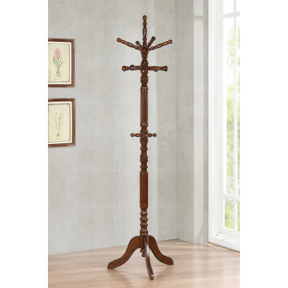 Coaster Coat Rack with 11 Hooks - Tobacco