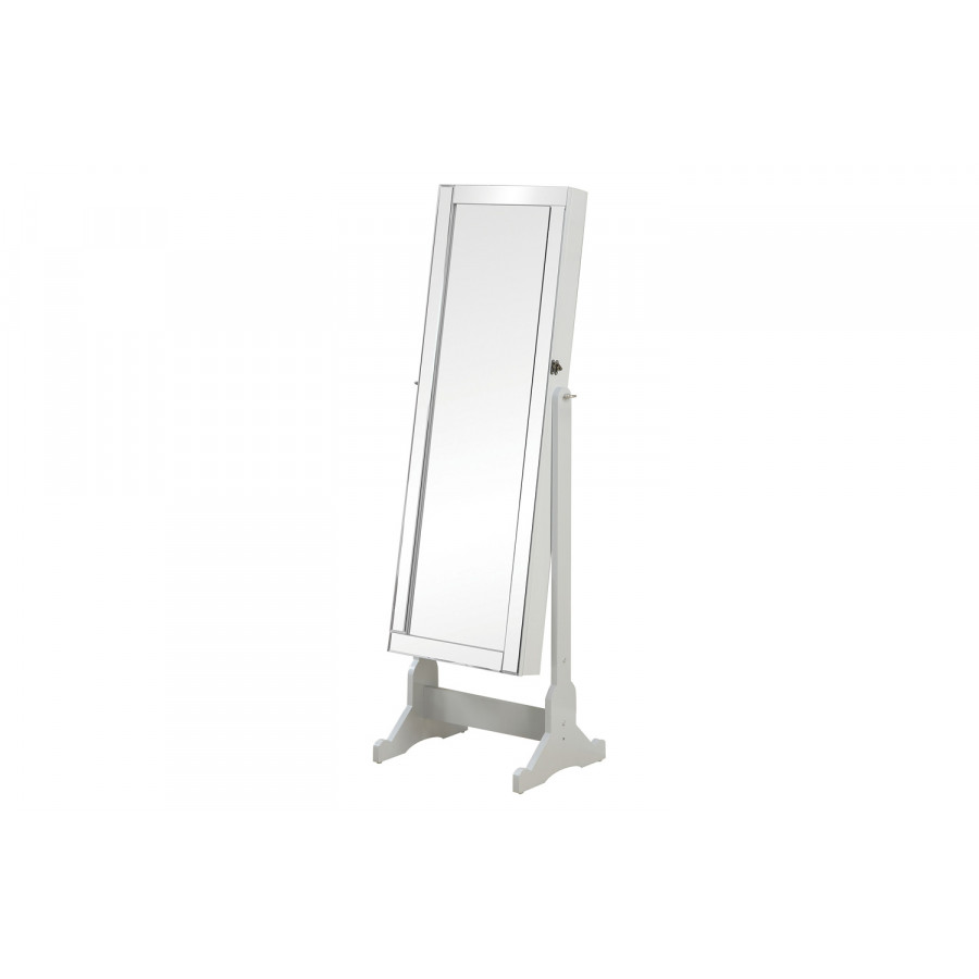 Coaster Storage Jewelry Cheval Mirror - Dove Gray