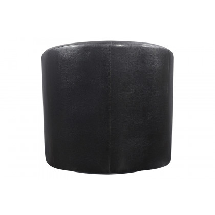 Coaster Upholstery Sloped Arm Accent Swivel Chair - Dark Brown