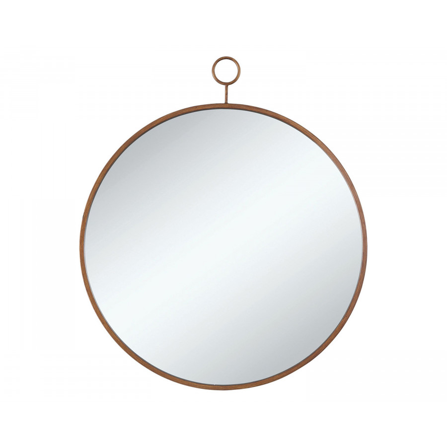 Coaster - Round Mirror in Gold
