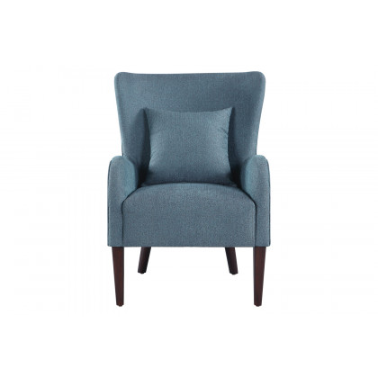 Coaster - Curved Arm Upholstered Accent Chair in Blue