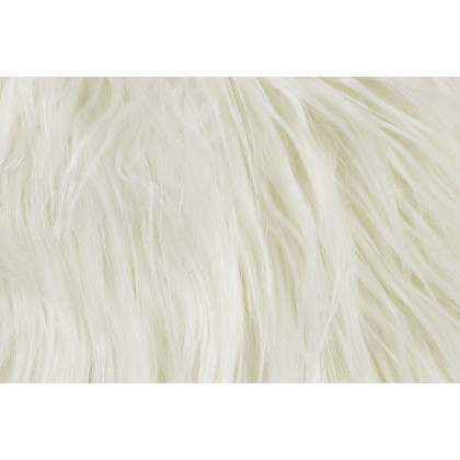Coaster - Faux Sheepskin Upholstered Accent Chair in White