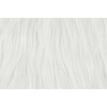 Coaster - Faux Sheepskin Upholstered Accent Chair With Metal Arm in White