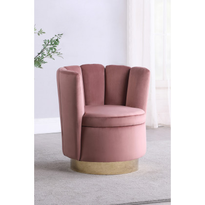 Coaster - Channeled Tufted Swivel Chair