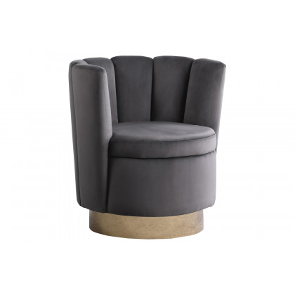 Coaster - Channeled Tufted Swivel Chair