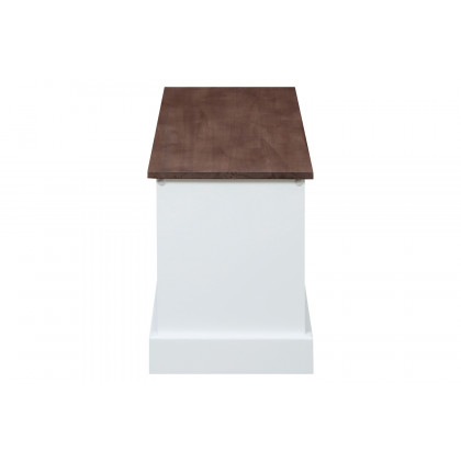 Coaster 3-Drawer Storage Bench - Weathered Brown/White