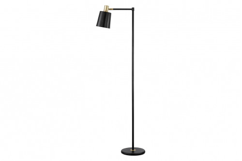 Coaster™ 1-Light Floor Lamp With Horn - Shade Black