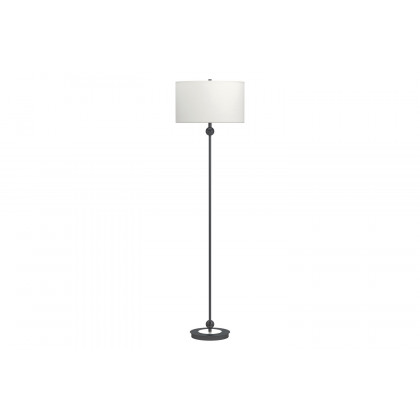 Coaster - Drum Shade Floor Lamp in White/Orb