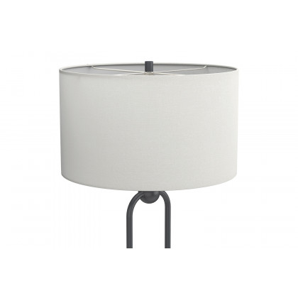 Coaster - Drum Shade Floor Lamp in White/Orb