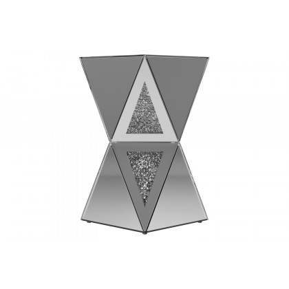 Coaster - Geometric Side Table in Silver