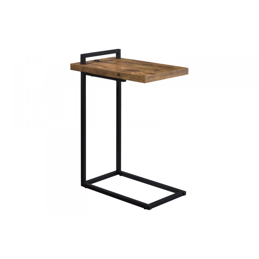 Coaster - C-Shaped Accent Table with Usb Charging Port