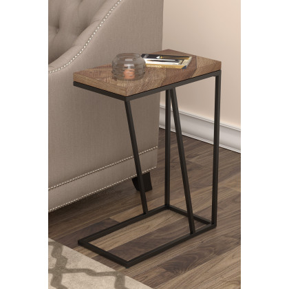 Coaster Chevron Rectangular Accent Table - Tobacco