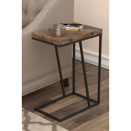 Coaster Expandable Chevron Rectangular Accent Table - Tobacco