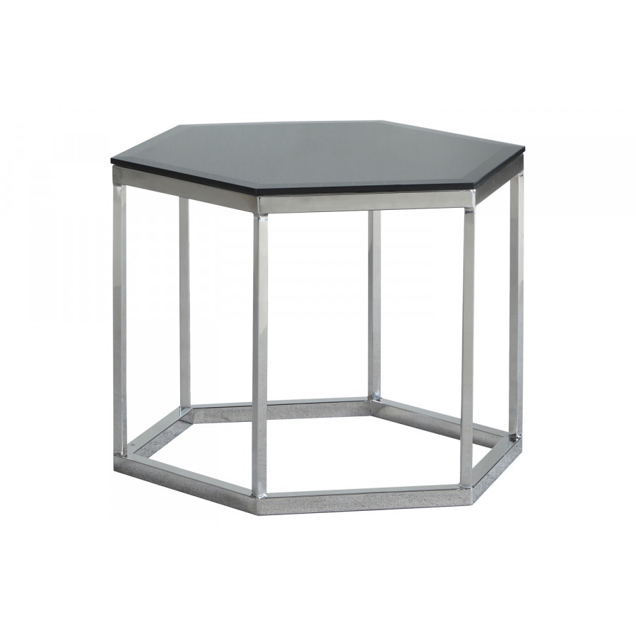 Coaster - Hexagon Glass Top Accent Table