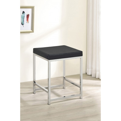 Coaster - Upholstered Square Padded Cushion Vanity Stool
