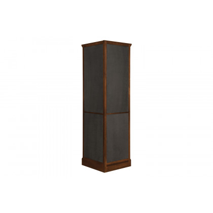 Coaster - 6-Shelf Corner Curio Cabinet in Burnished Brown
