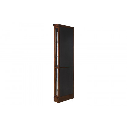 Coaster - 6-Shelf Corner Curio Cabinet in Burnished Brown