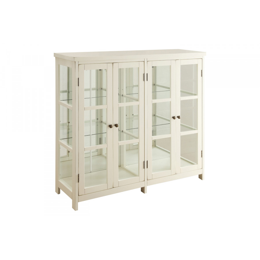 Coaster - 4-Door Display Accent Cabinet in White
