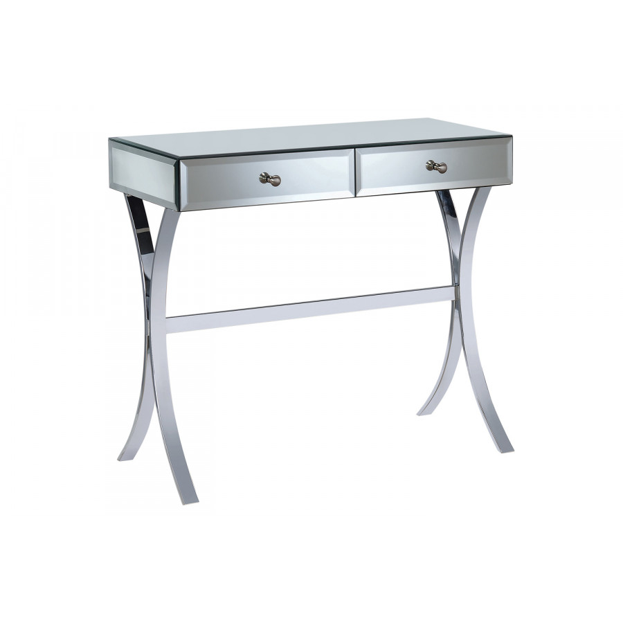 Coaster - 2-Drawer Console Table in Clear Mirror