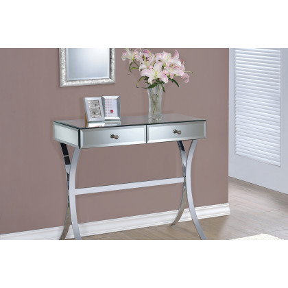 Coaster - 2-Drawer Console Table in Clear Mirror
